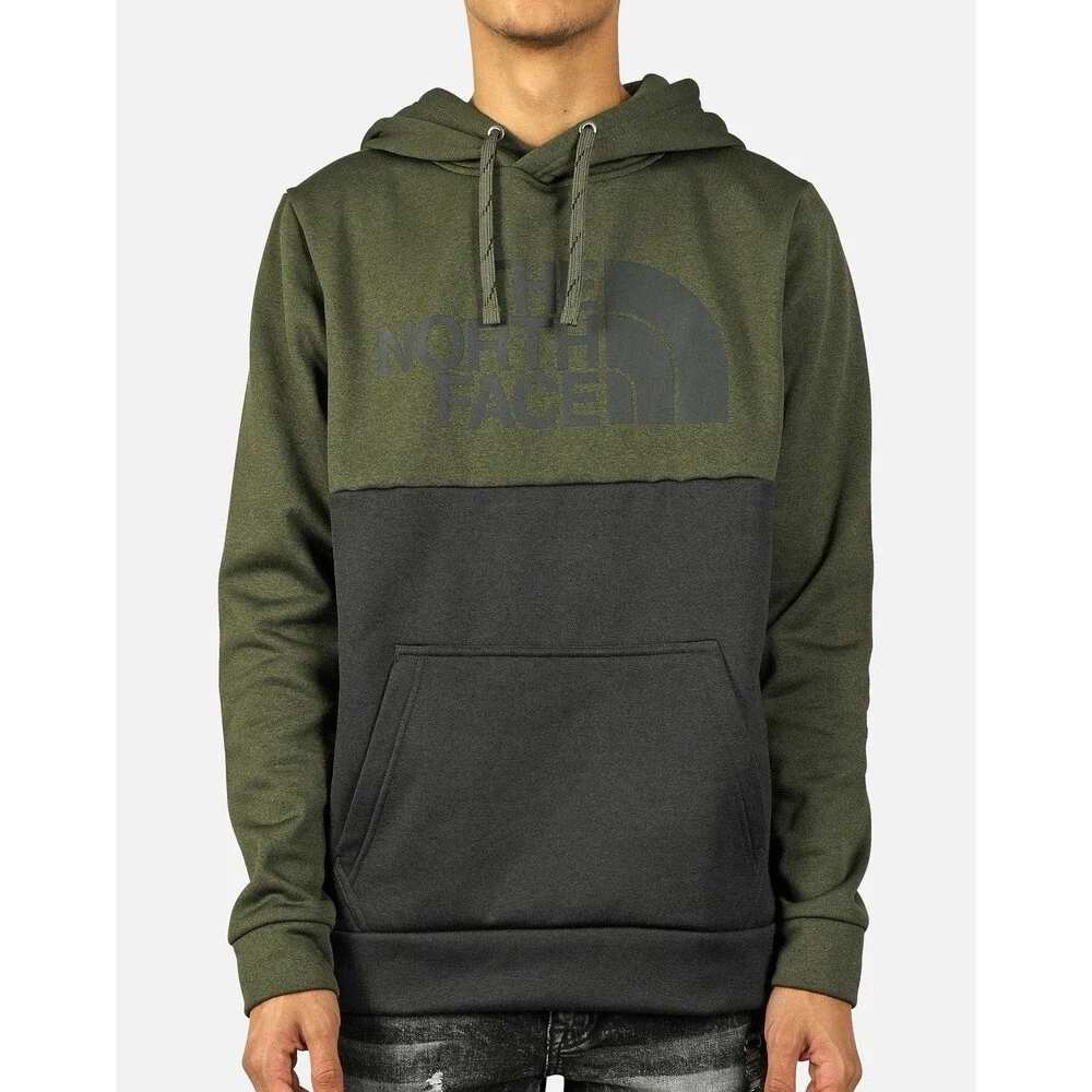 NEW The North Face Mens Size Medium Surgent Block Pullover Military Green Black